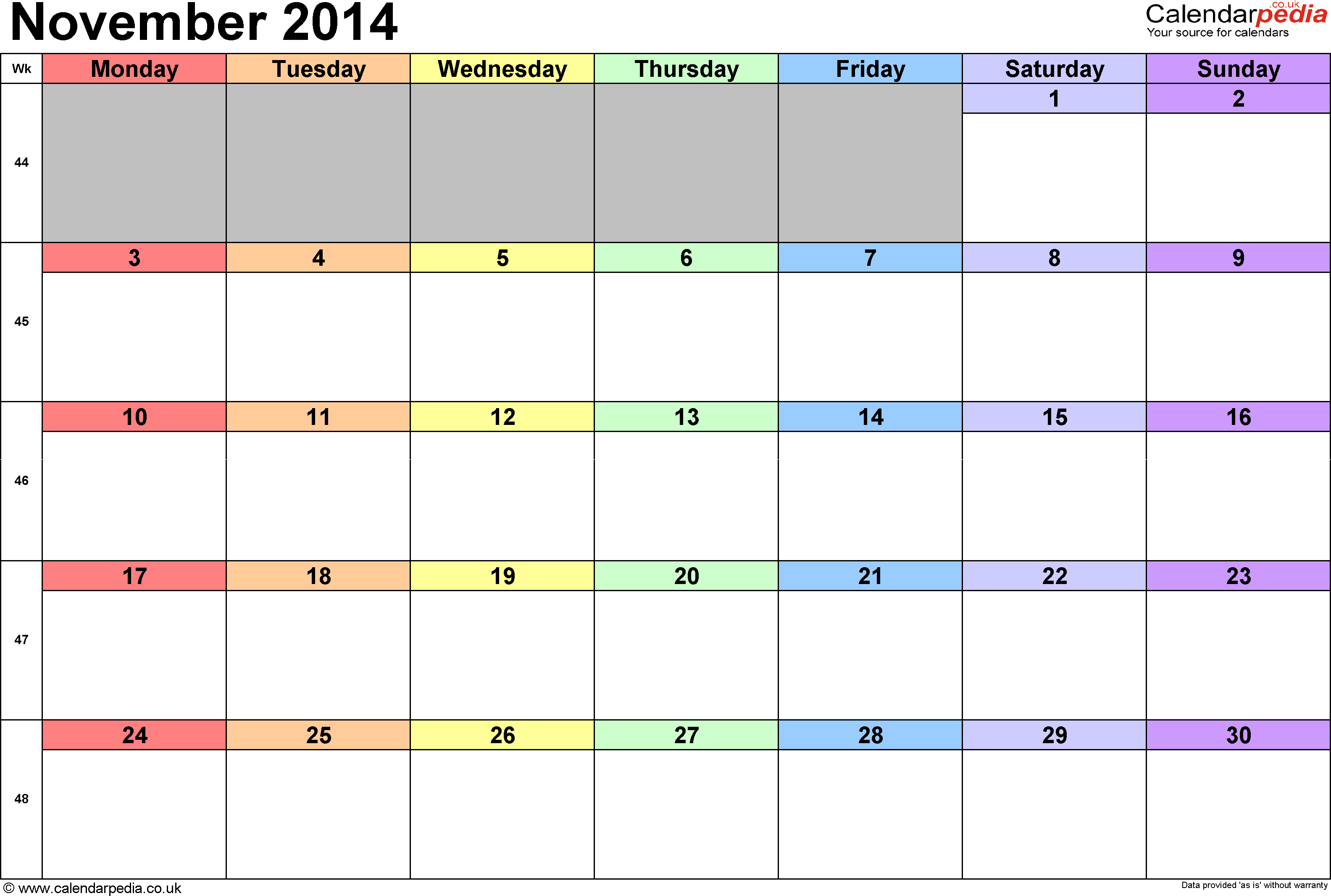free color coded school calendar template 23