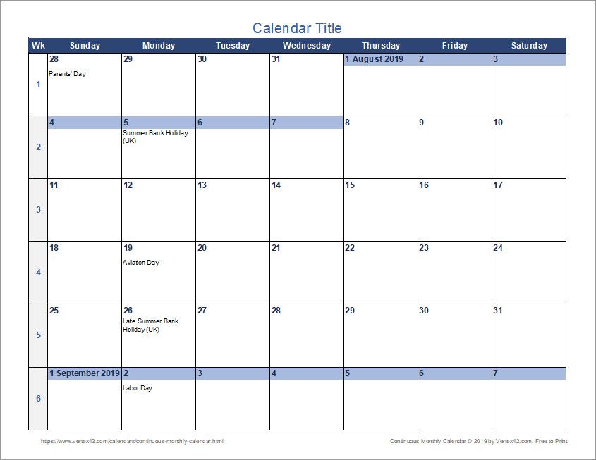 free color coded school calendar template 29