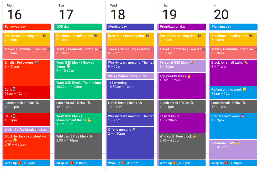 free color coded school calendar template 6