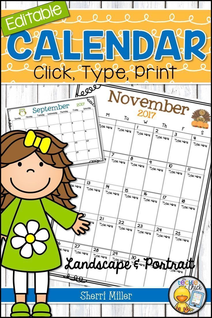 free editable preschool calendar template 12