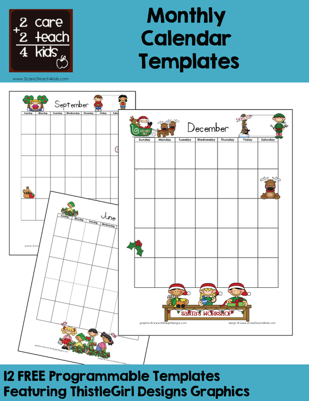 free editable preschool calendar template 13