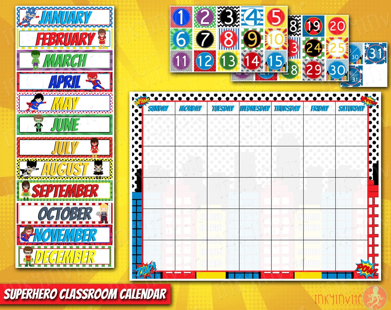 free editable preschool calendar template 15