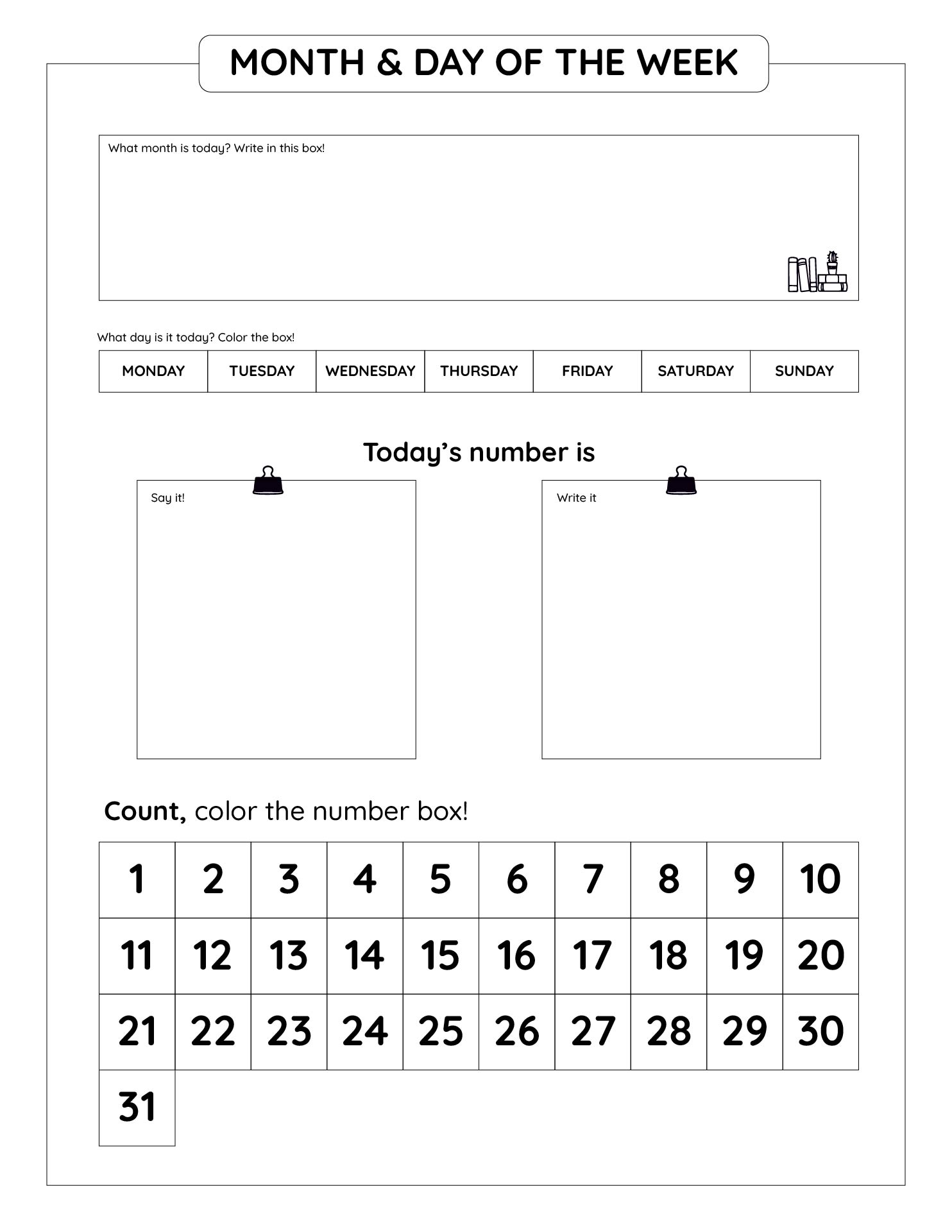 free editable preschool calendar template 19