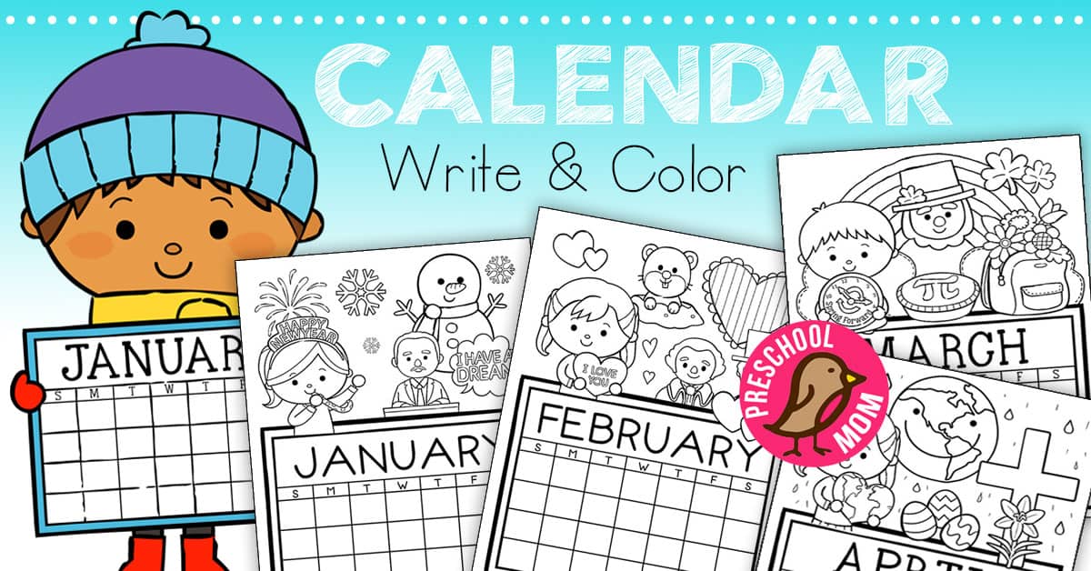 free editable preschool calendar template 21