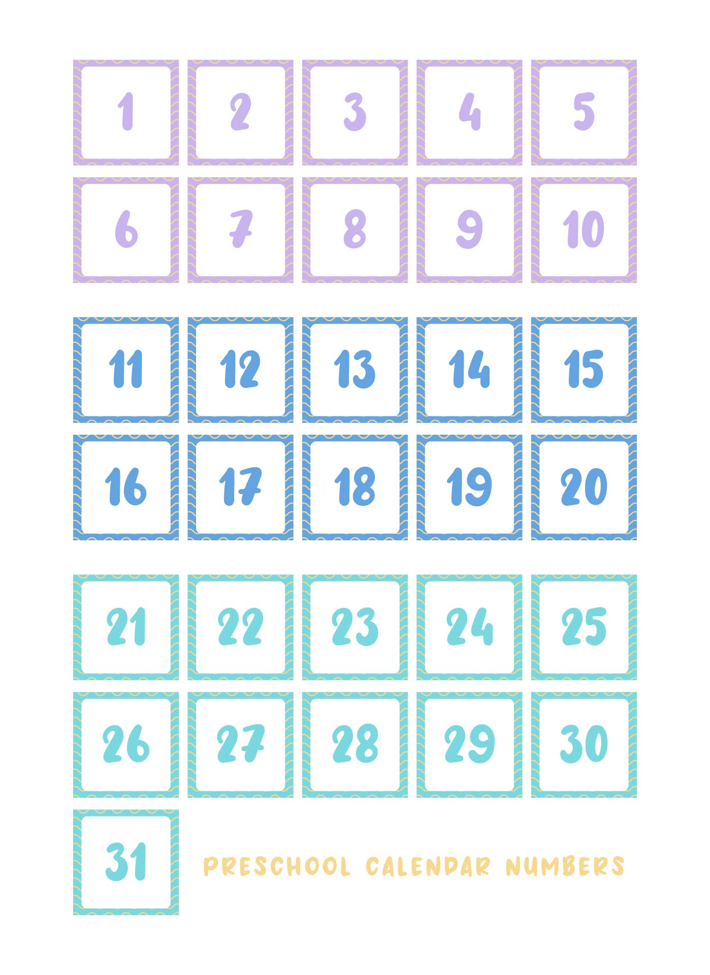 free editable preschool calendar template 7