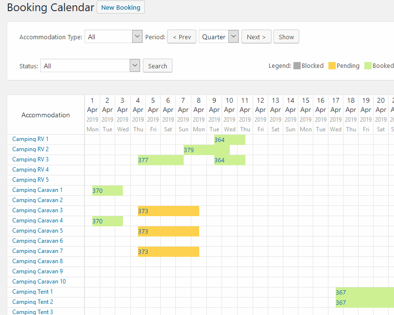 free excel booking calendar template 23