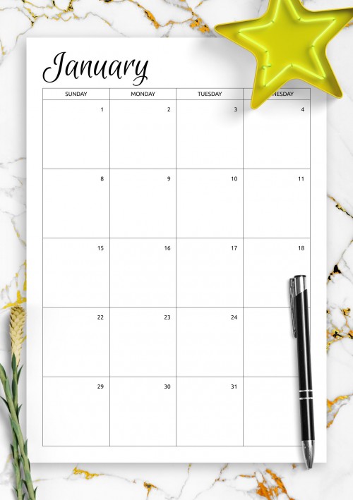 free fillable monthly calendar template 16