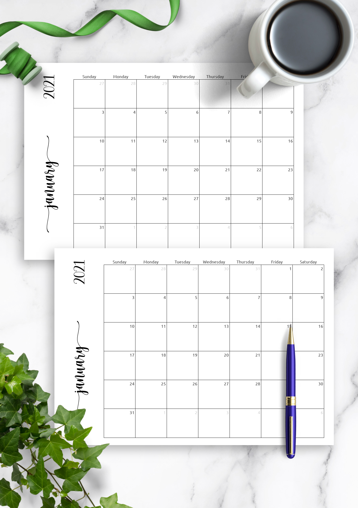 free fillable monthly calendar template 3