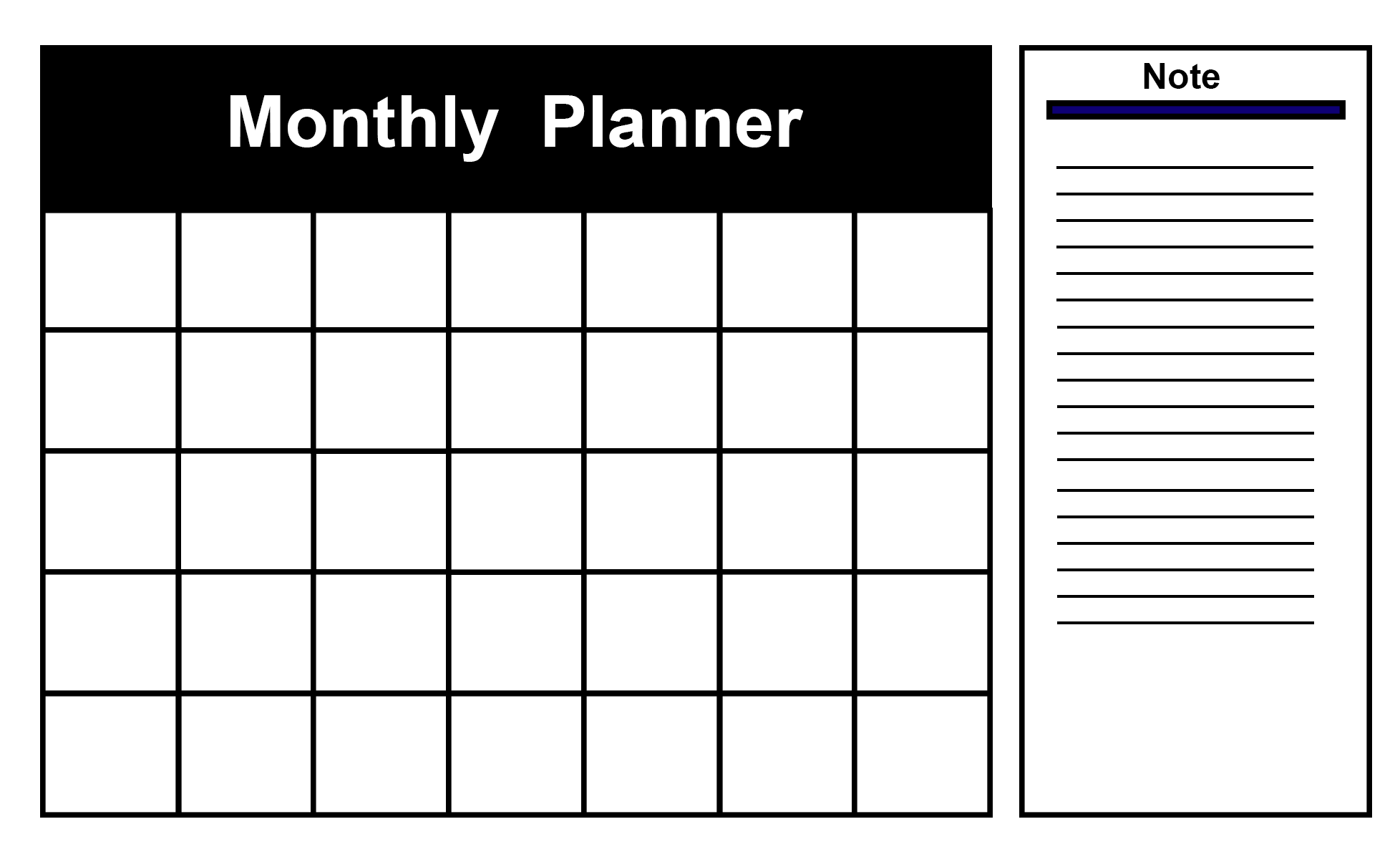 free fillable monthly calendar template 6