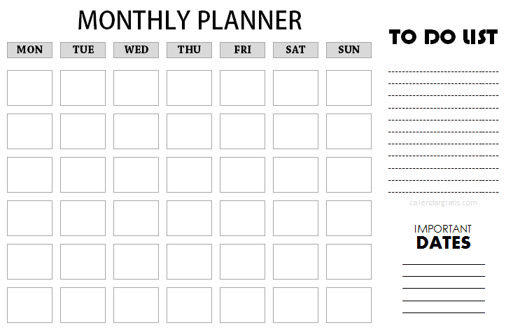 free monthly task calendar template 8