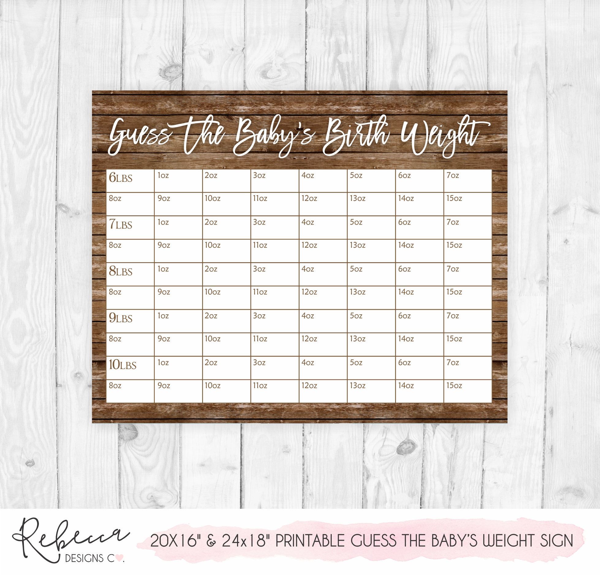 guess the baby weight and date template 13