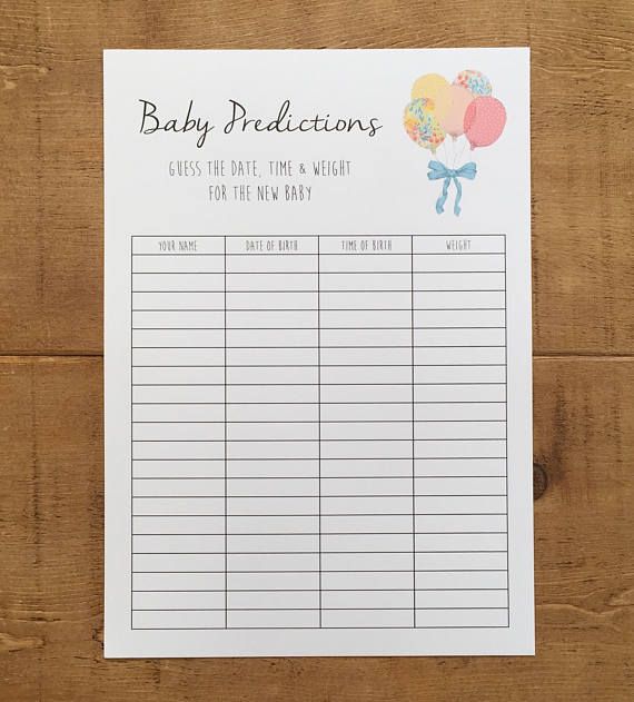 guess the baby weight and date template 19