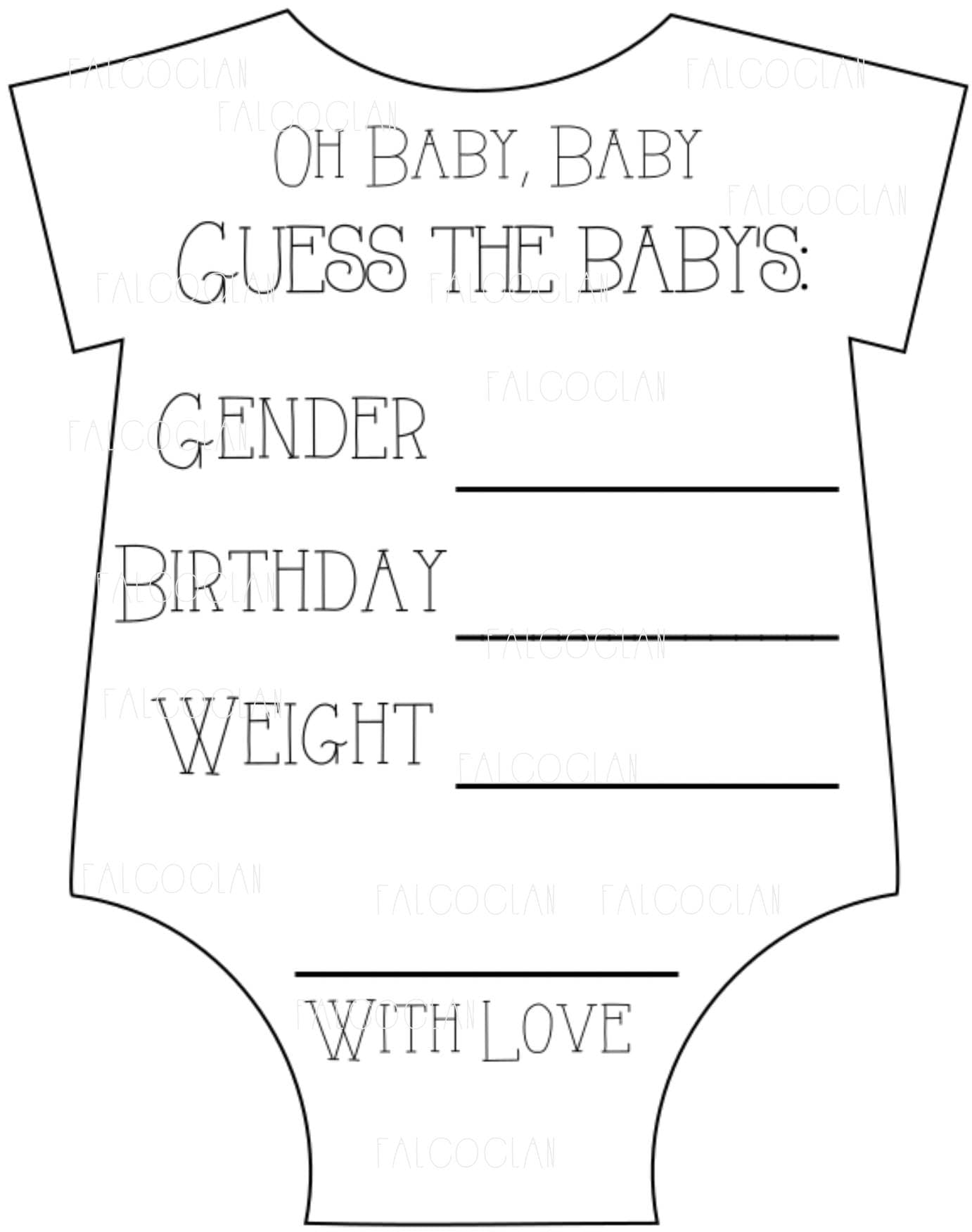 guess the baby weight and date template 3
