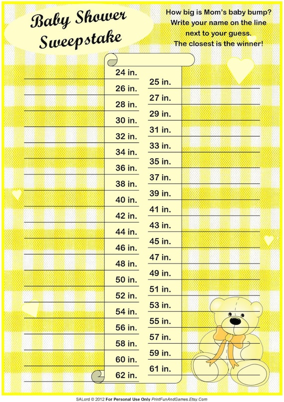 guess the baby weight and date template 35