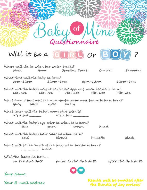 guess the date baby pool for baby shower 22