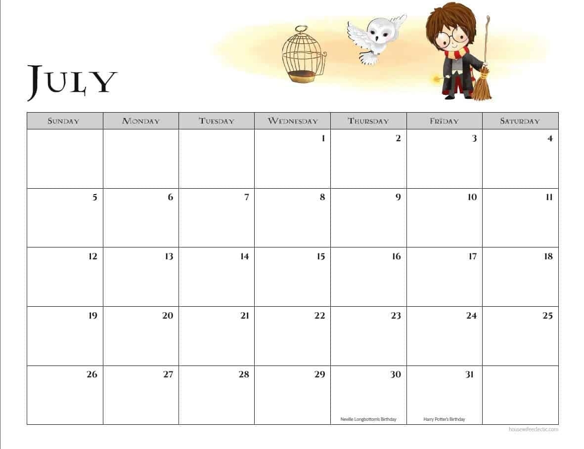 hp month calendar printable 6
