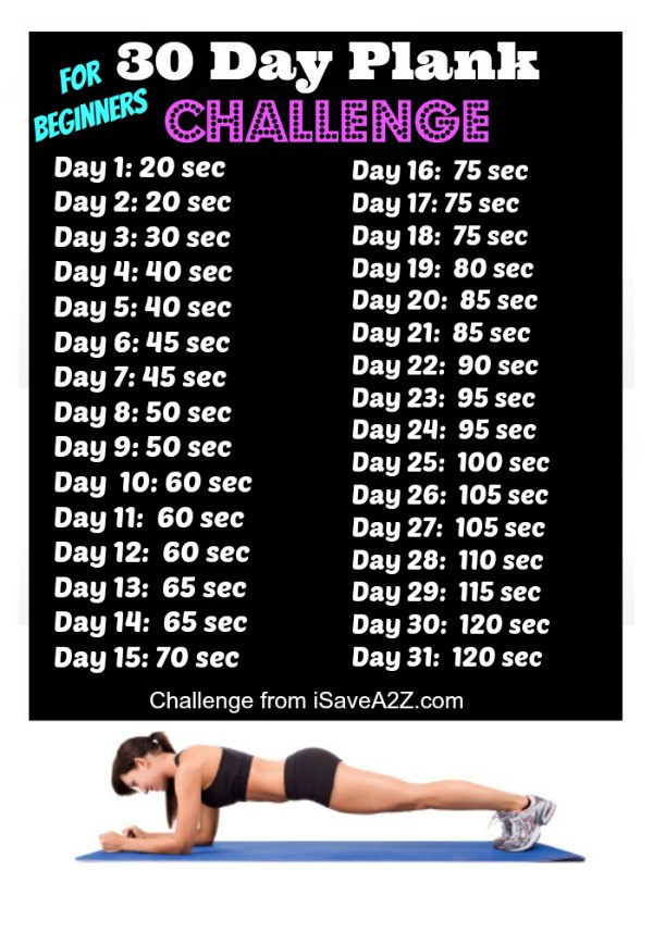 plank 30 day challenge printable 15