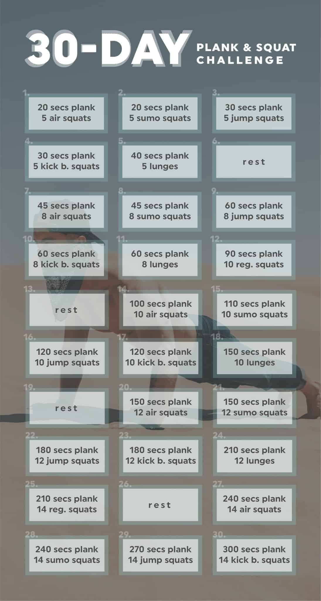 plank 30 day challenge printable 29