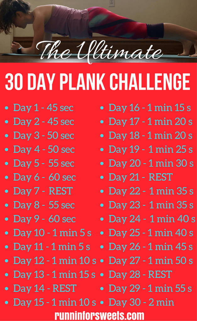 plank 30 day challenge printable 40