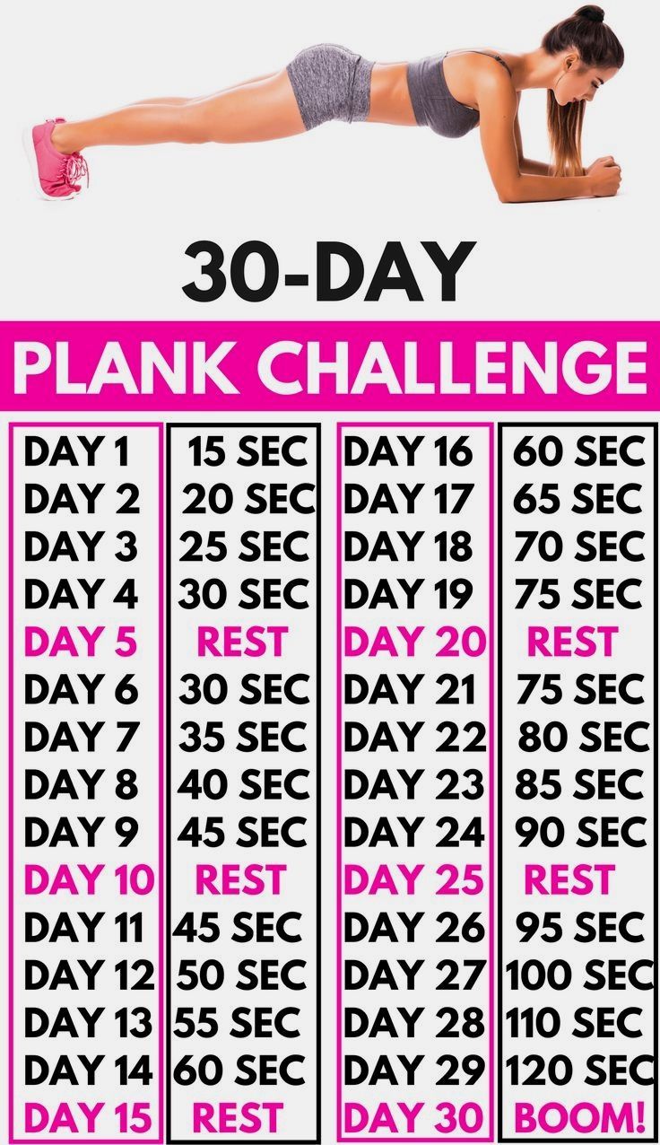 plank 30 day challenge printable 45
