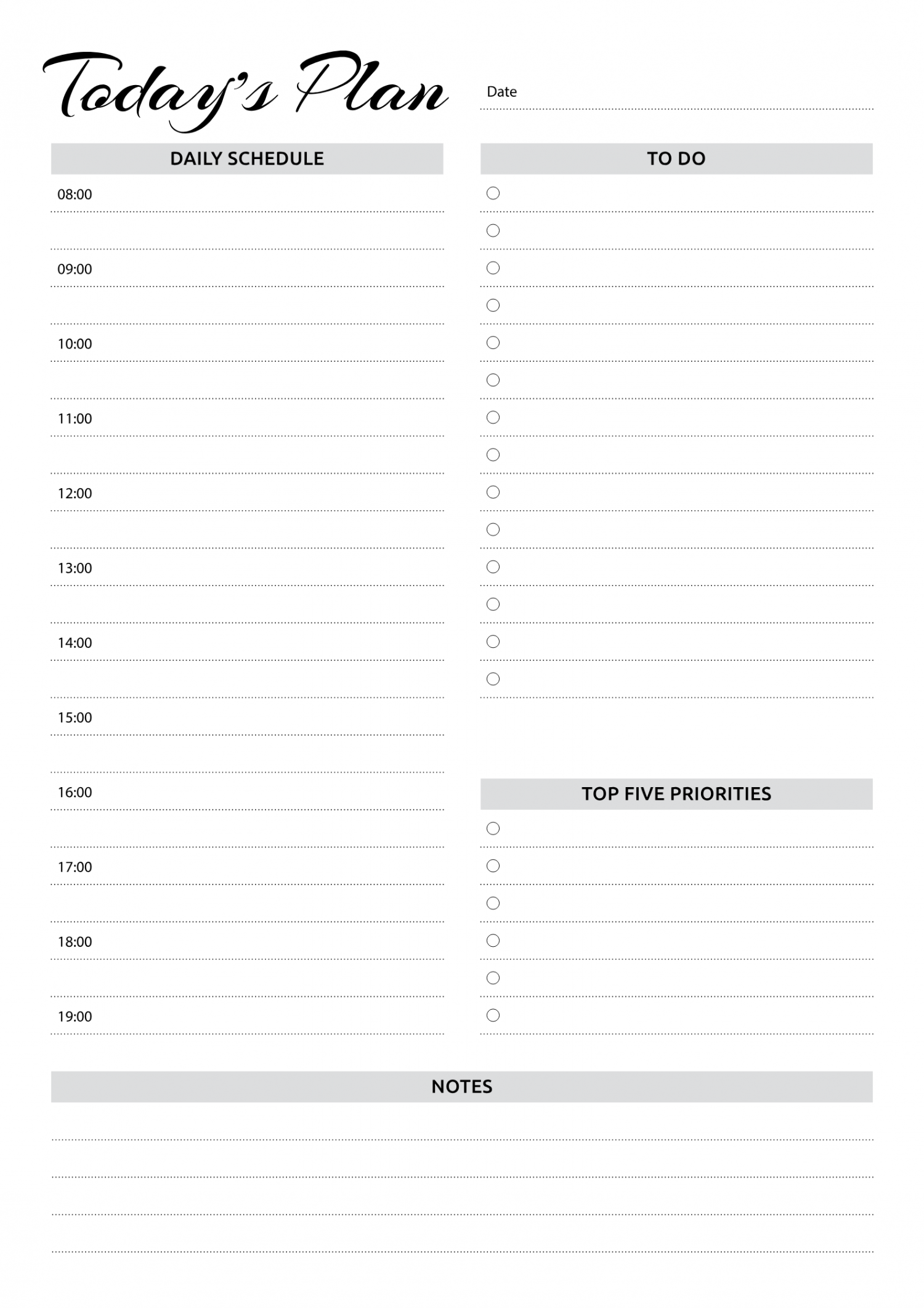 printable daily hourly schedule template 30