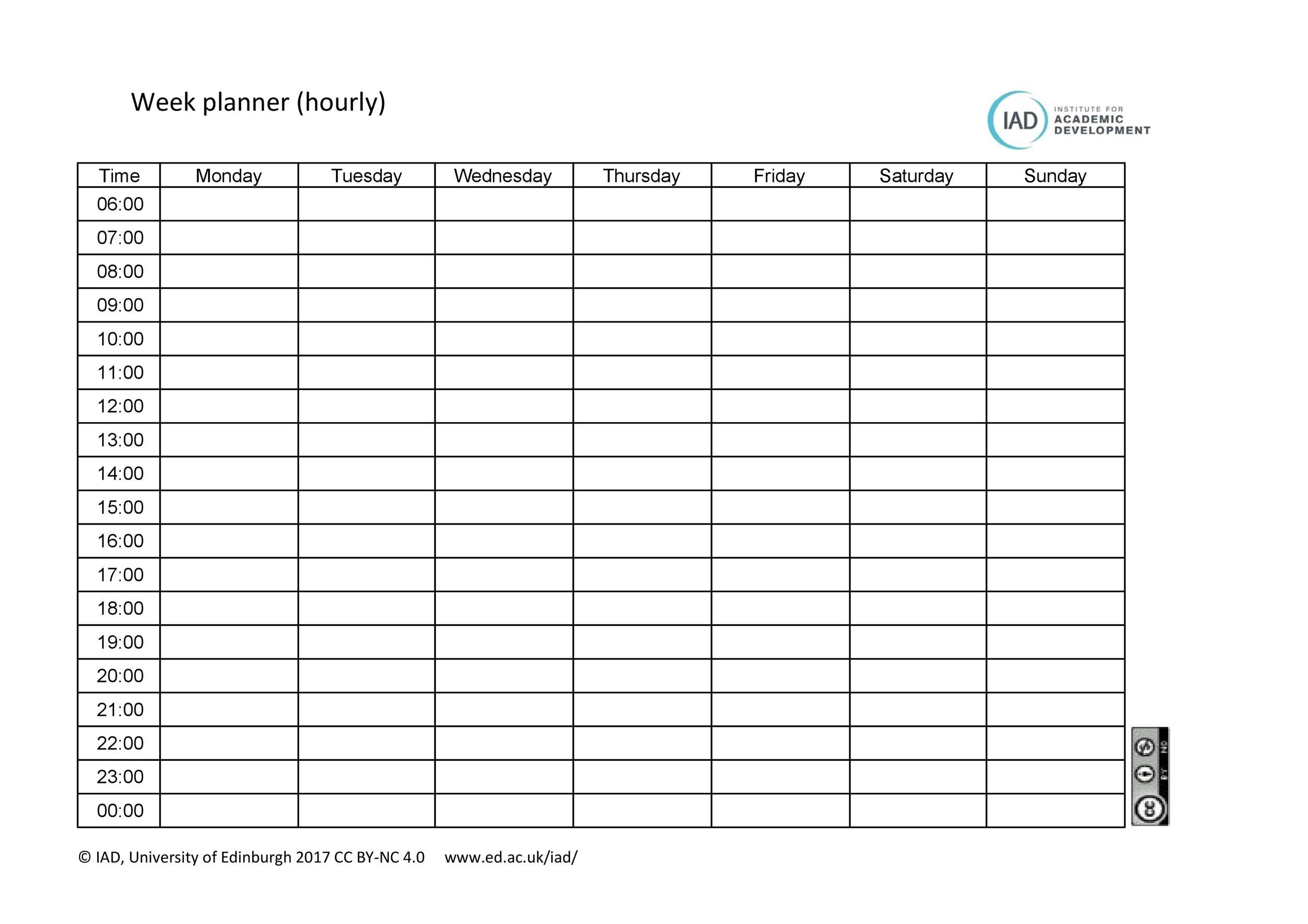 printable daily hourly schedule template 31