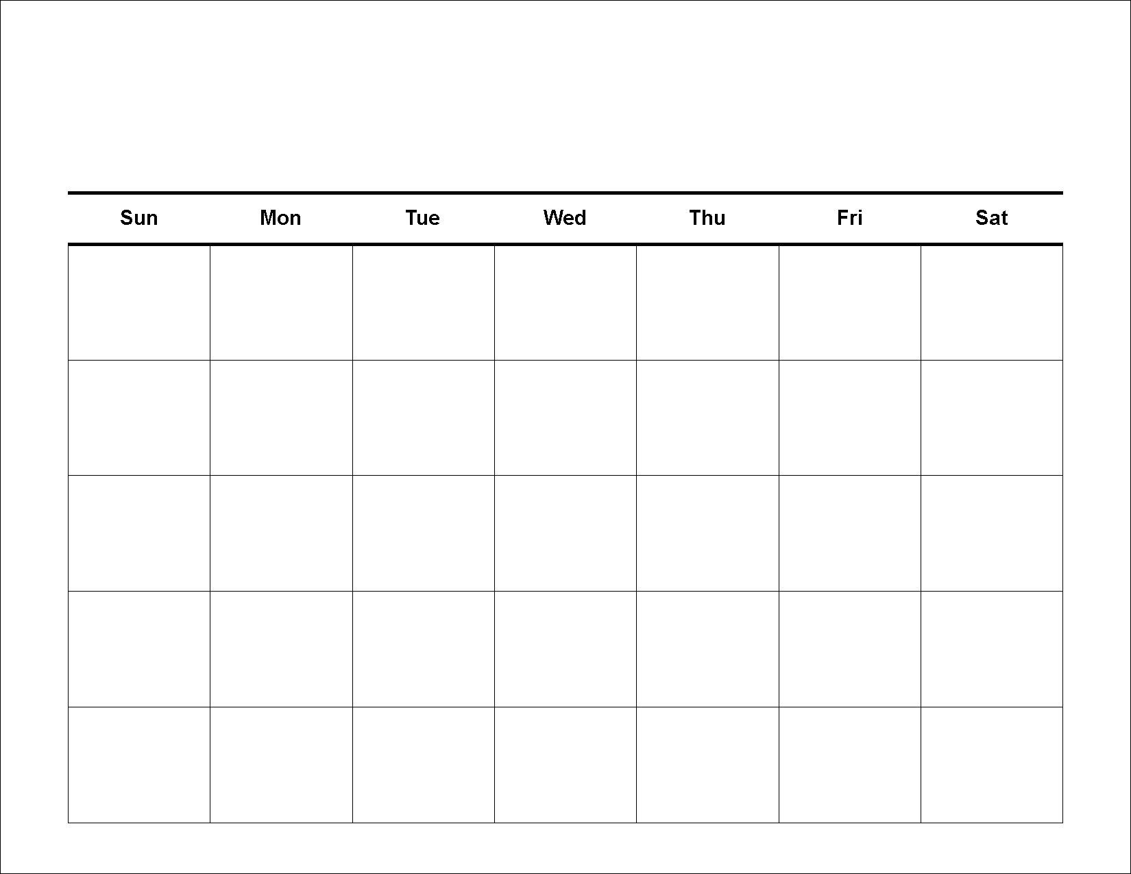 5 day calendar free template 26