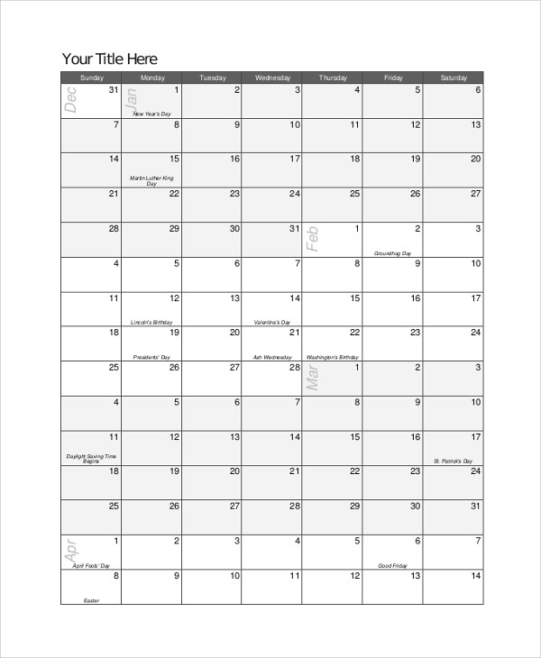8 week calendar template printable 14