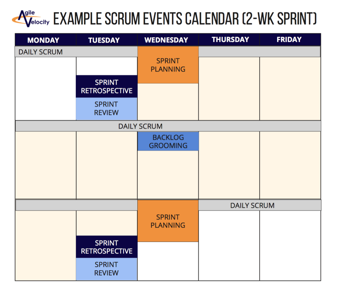 agile sprint calendar template 3