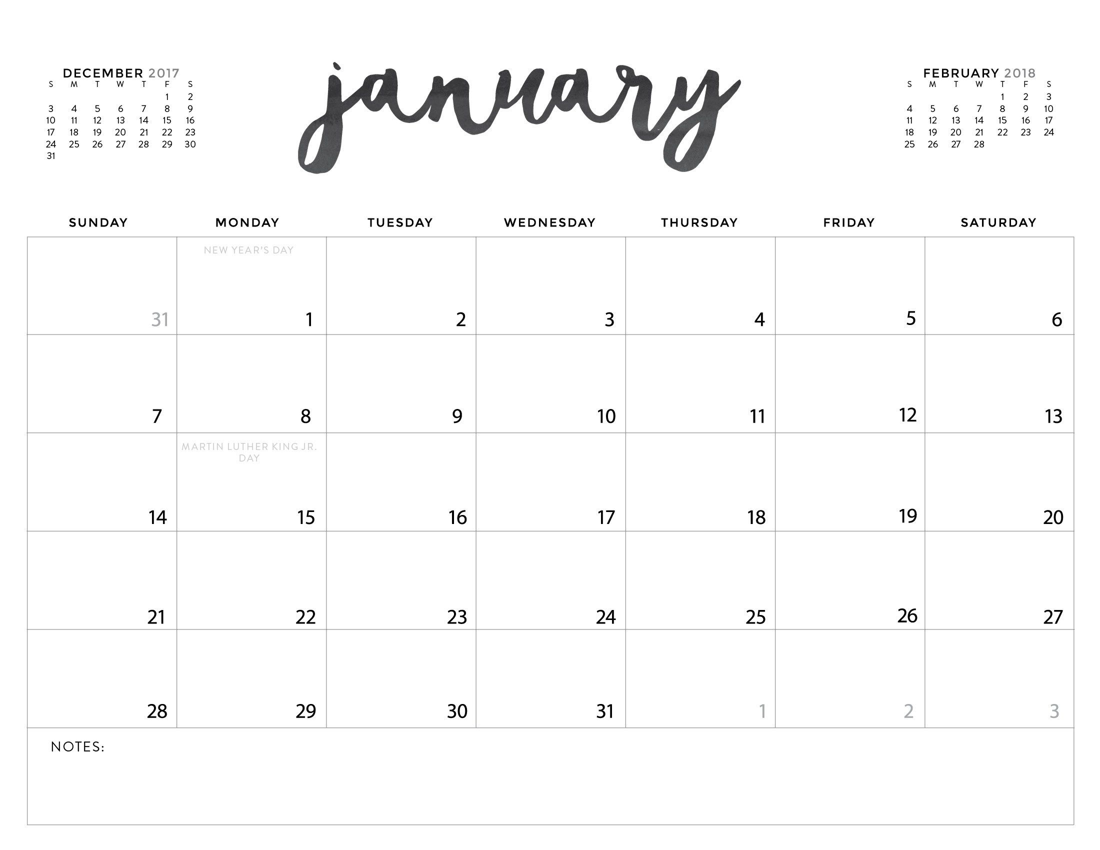 big box calendar templates 6