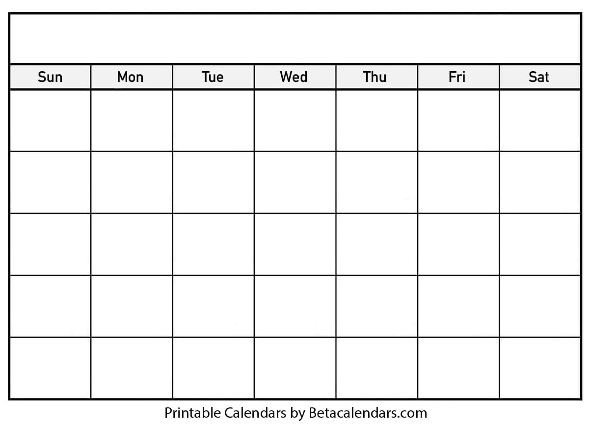 blank calendar to fill in new design 4