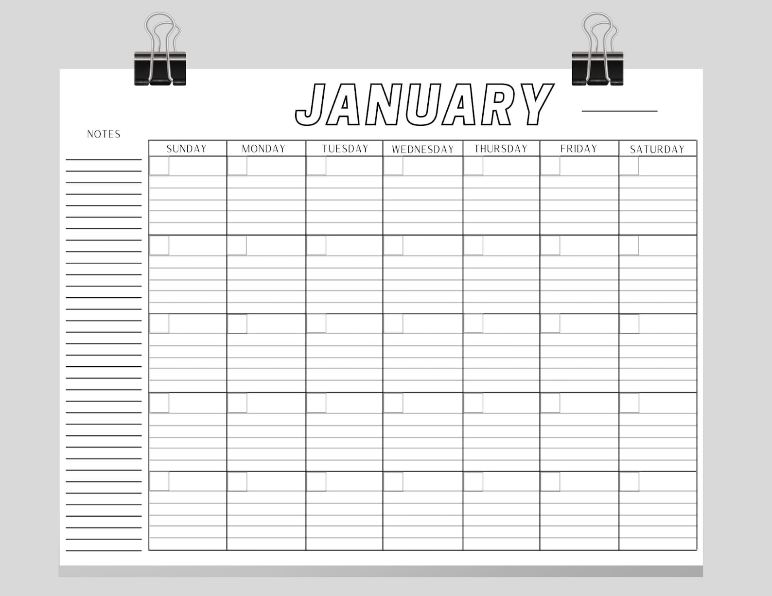 blank lined monthly calendar template 35