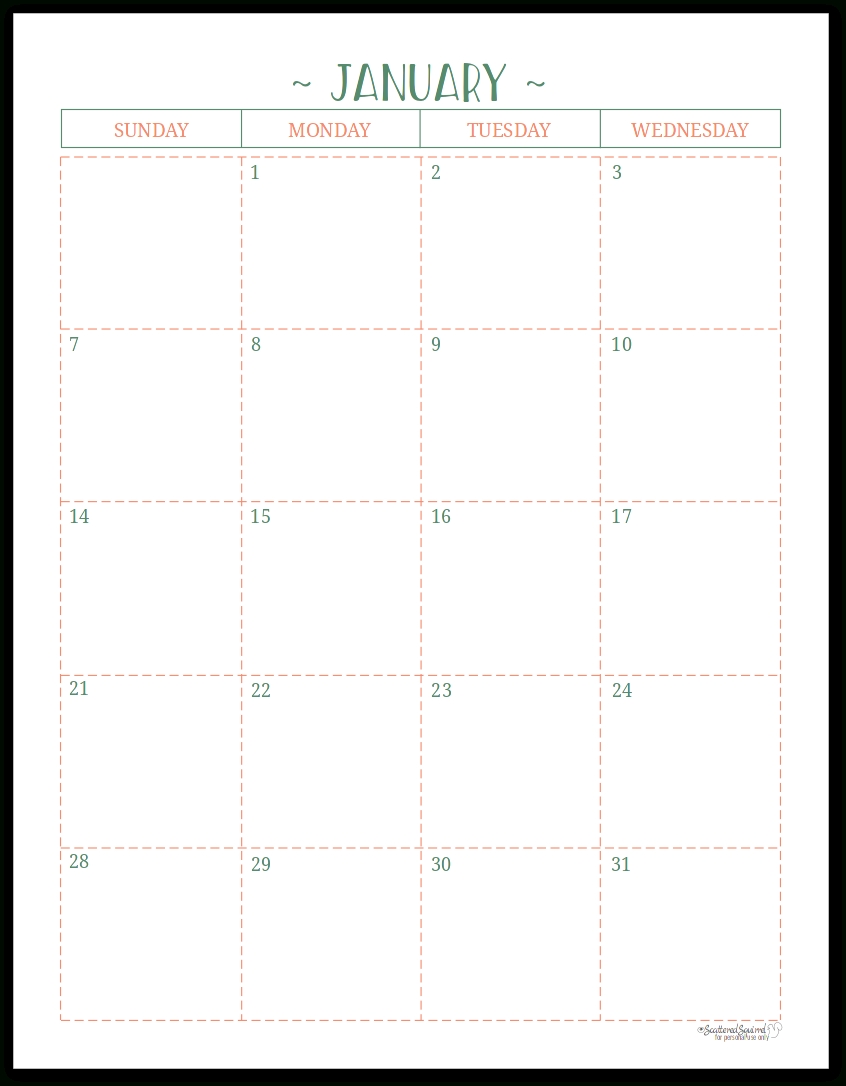 blank lined monthly calendar template 48