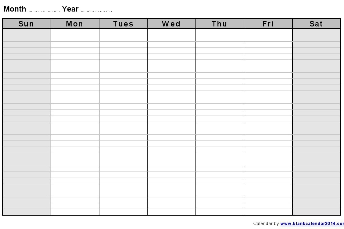 blank lined monthly calendar template 53