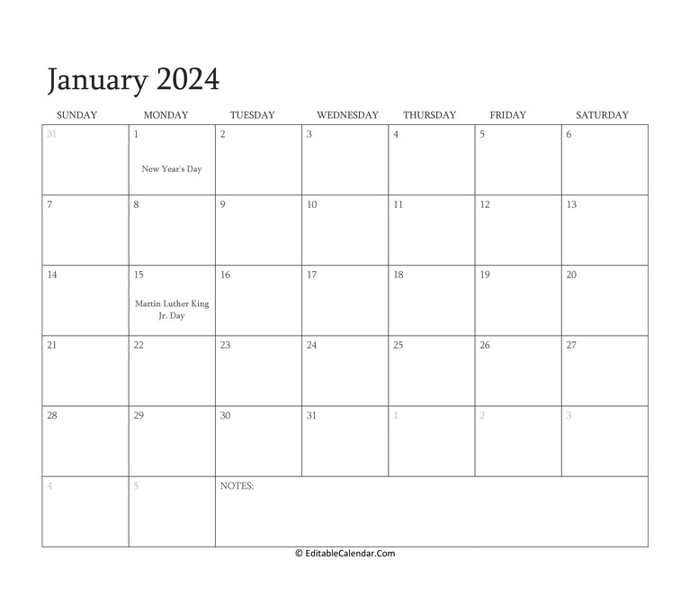 calendars you can edit online 20