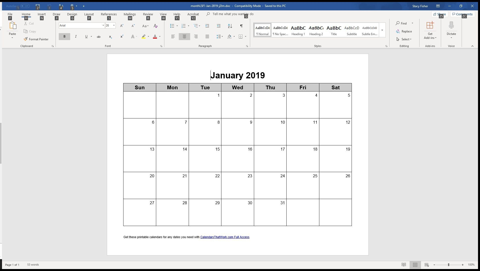 calendars you can edit online 24