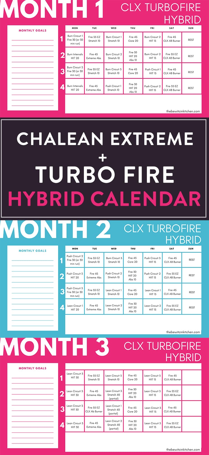 chalean extreme printable calendar 29