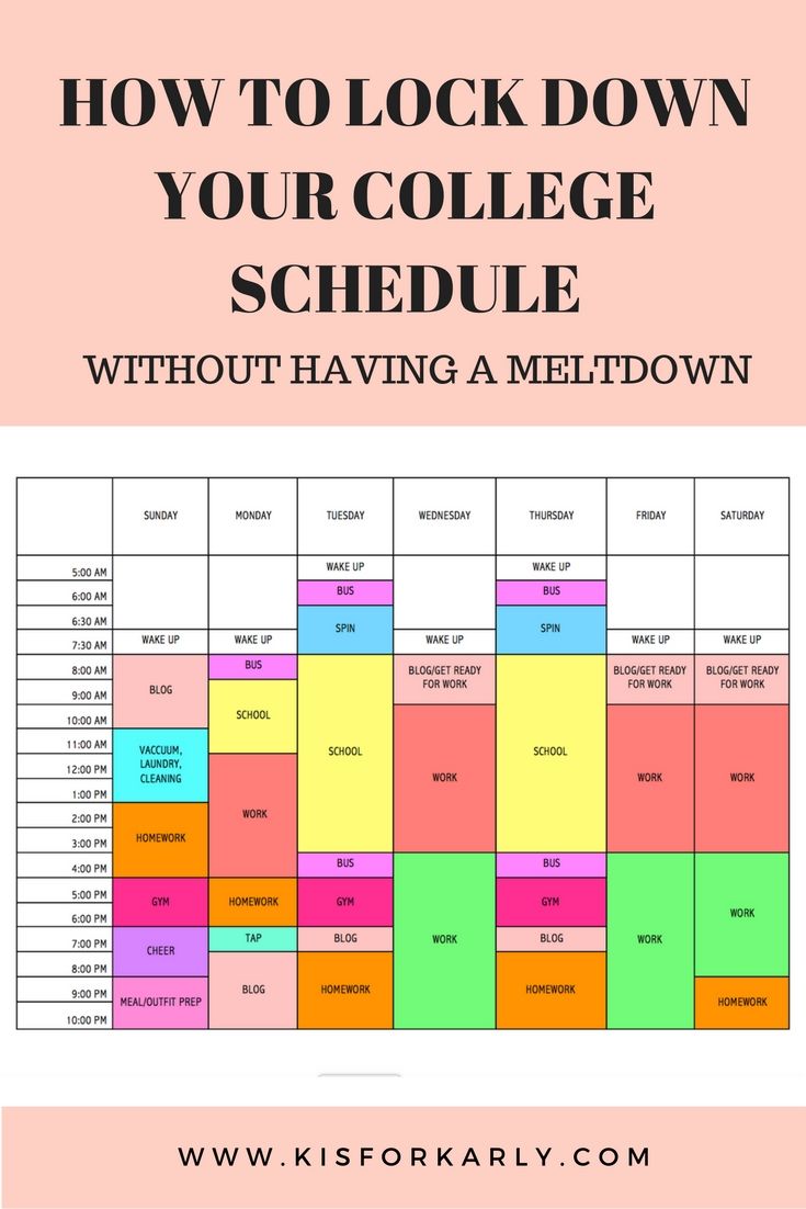 color coded schedule template 14