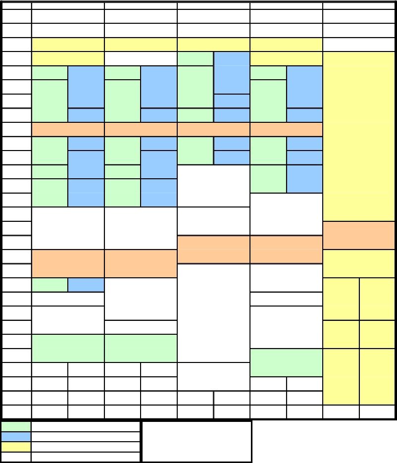 color coded schedule template 22
