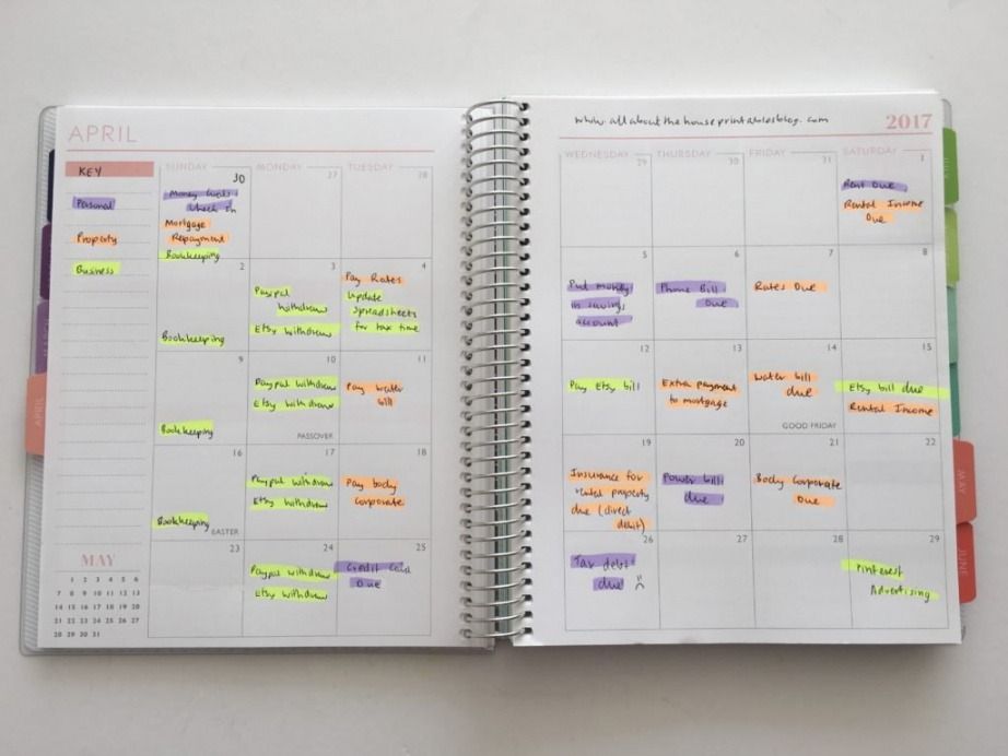color coded schedule template 23