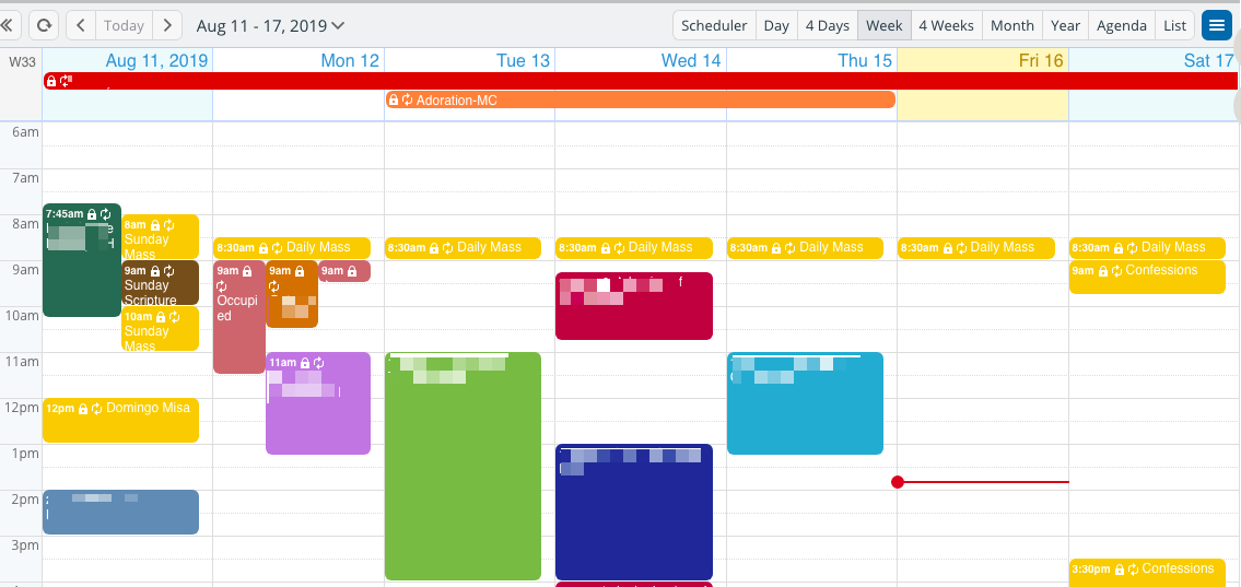 color coded schedule template 59