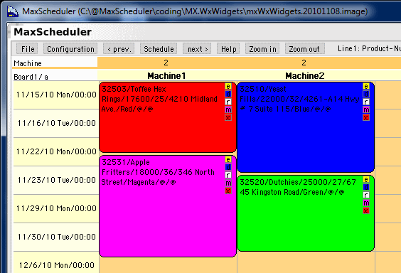 color coded schedule template 62