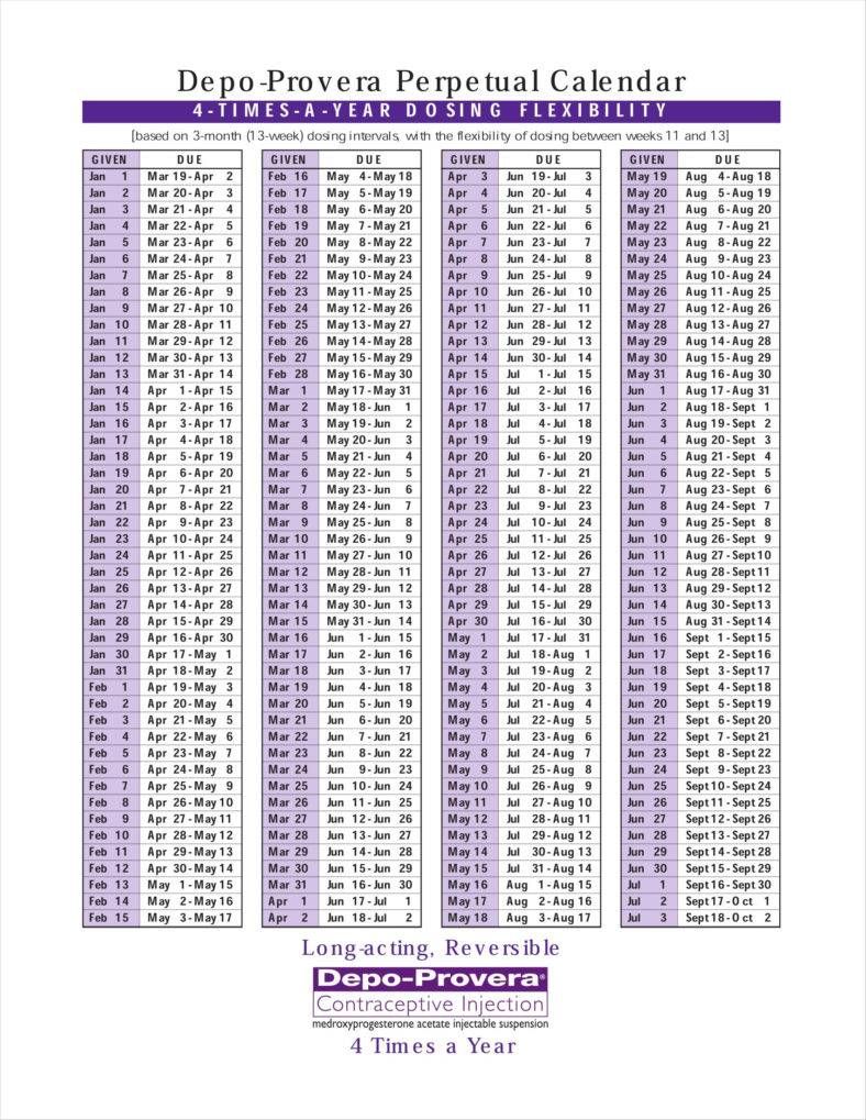 date for next depo injection 2