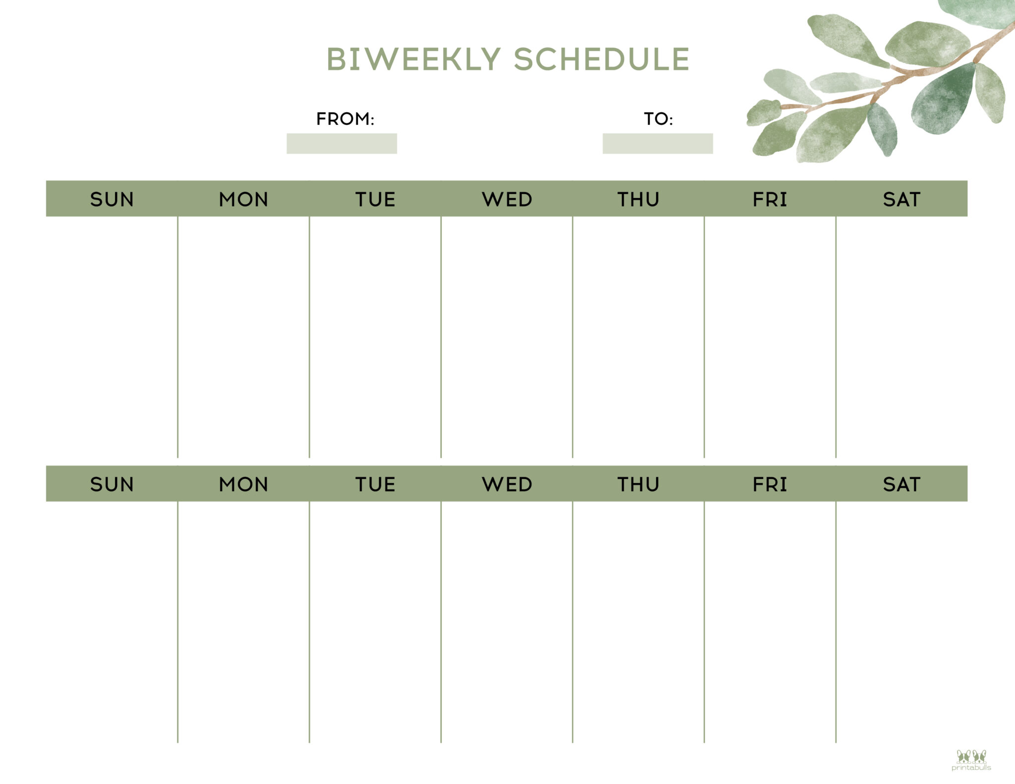 next two week calendar schedule 15