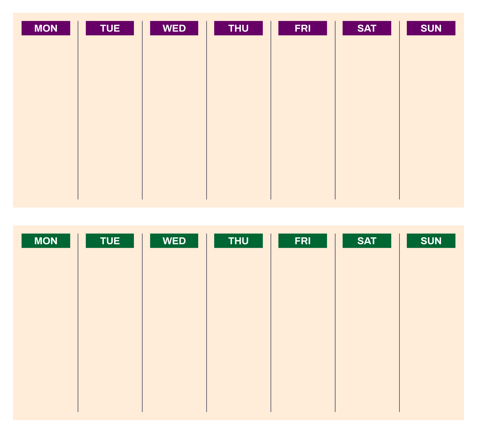 blank 2 week schedule template 21