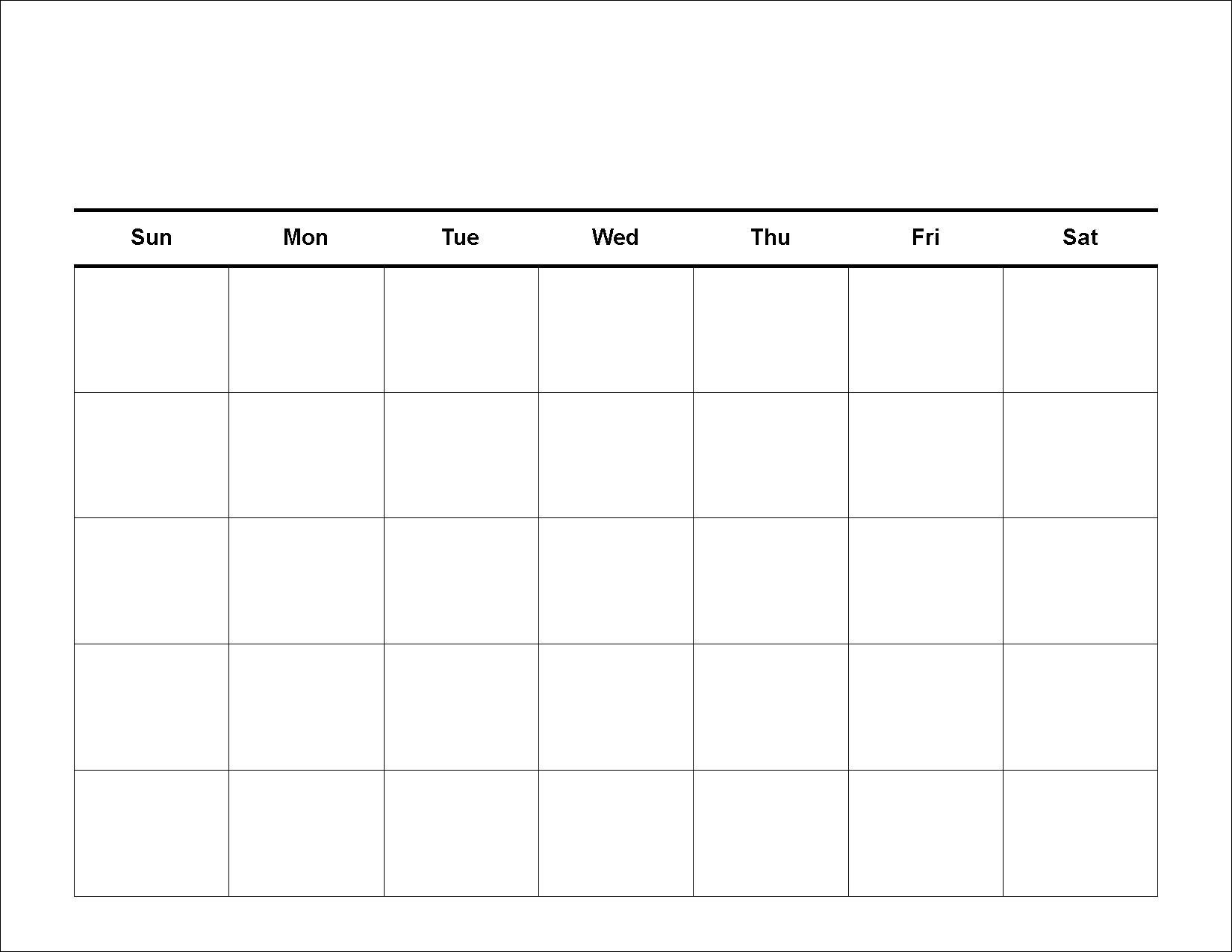 blank 2 week schedule template 9