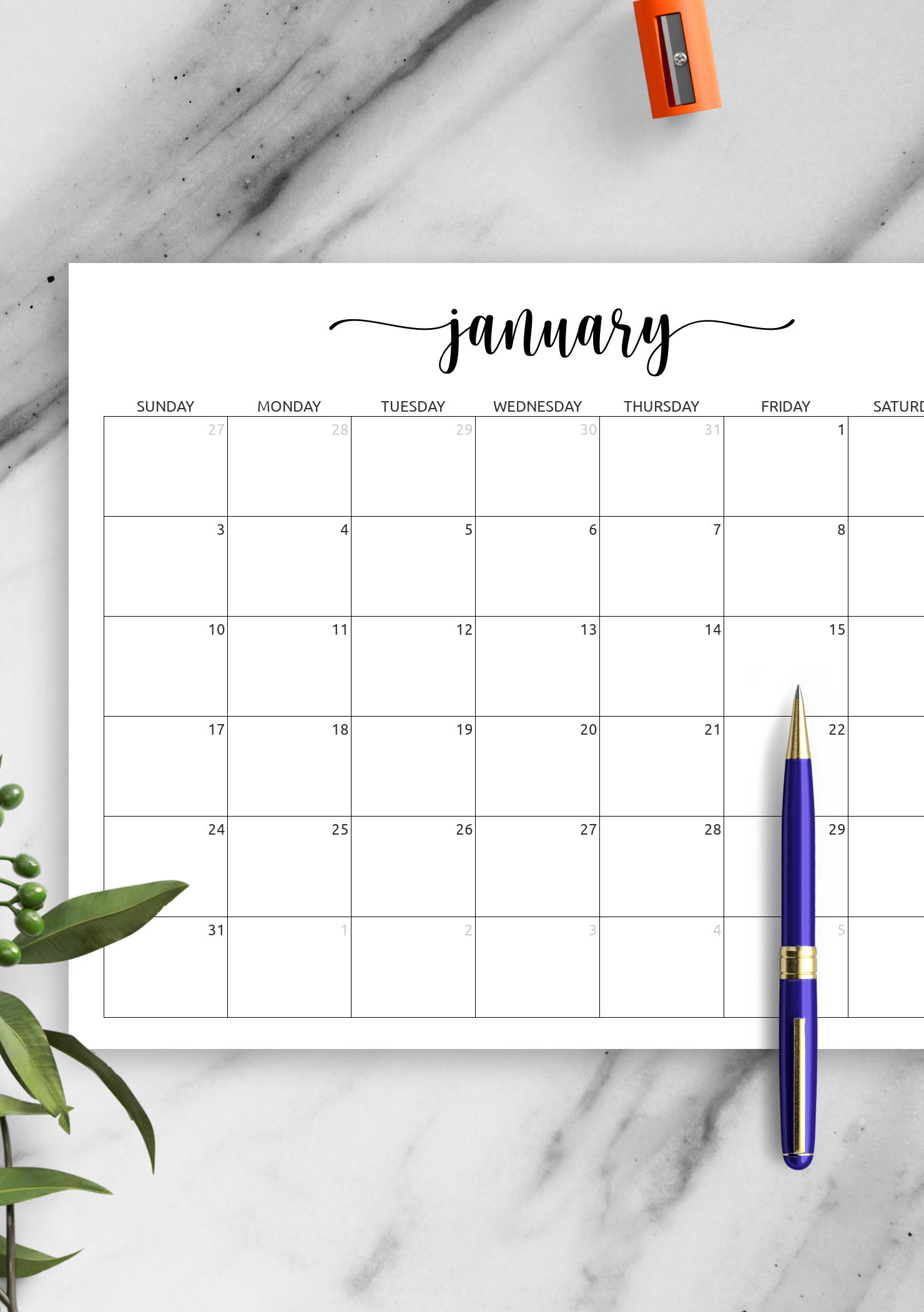 calendar template with notes section 13