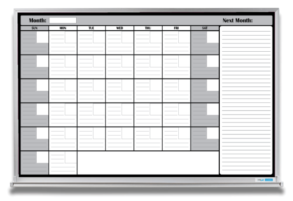 calendar template with notes section 19