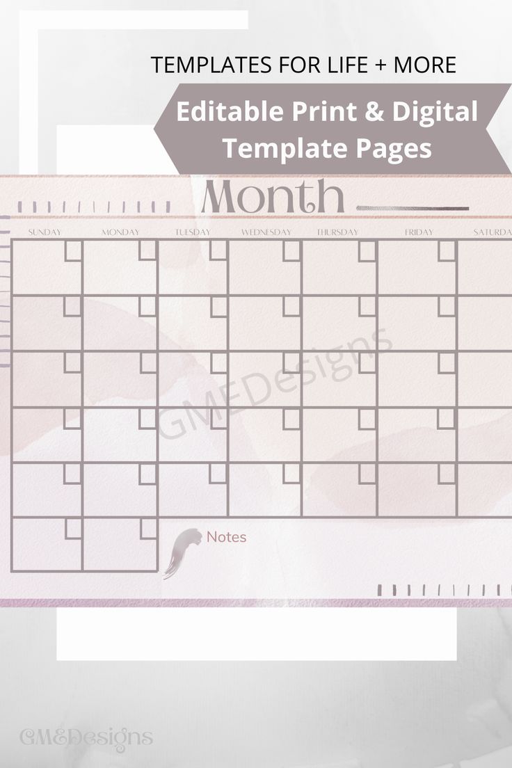 calendar template with notes section 32