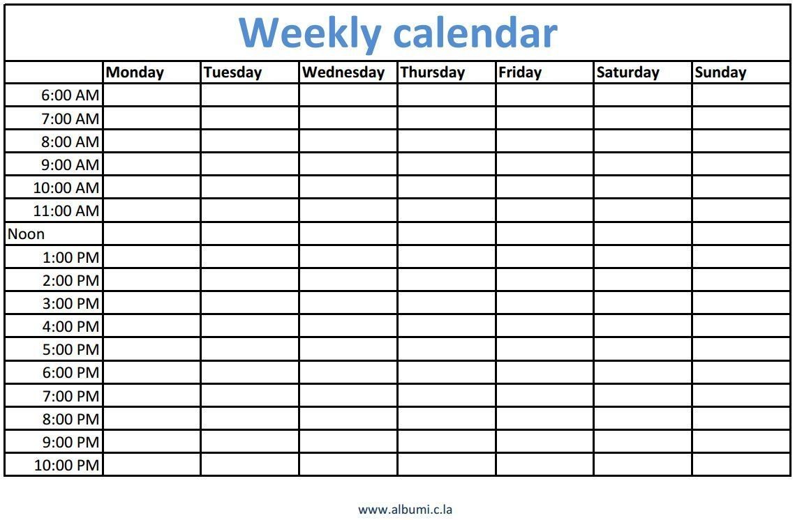 eight week calendar template 13